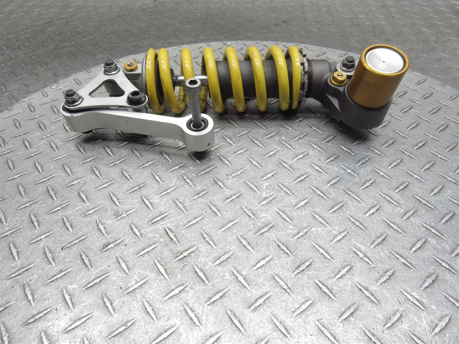 2008 06-08 Triumph Daytona 675 OEM Rear Shock Suspension Spring Linkage