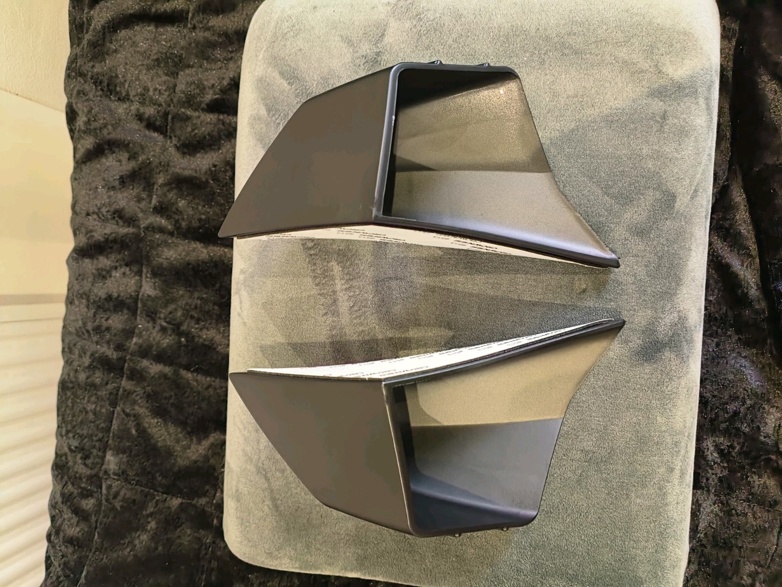 Honda CBR500R Winglet Wing Spoiler Matte Black Front Fairing