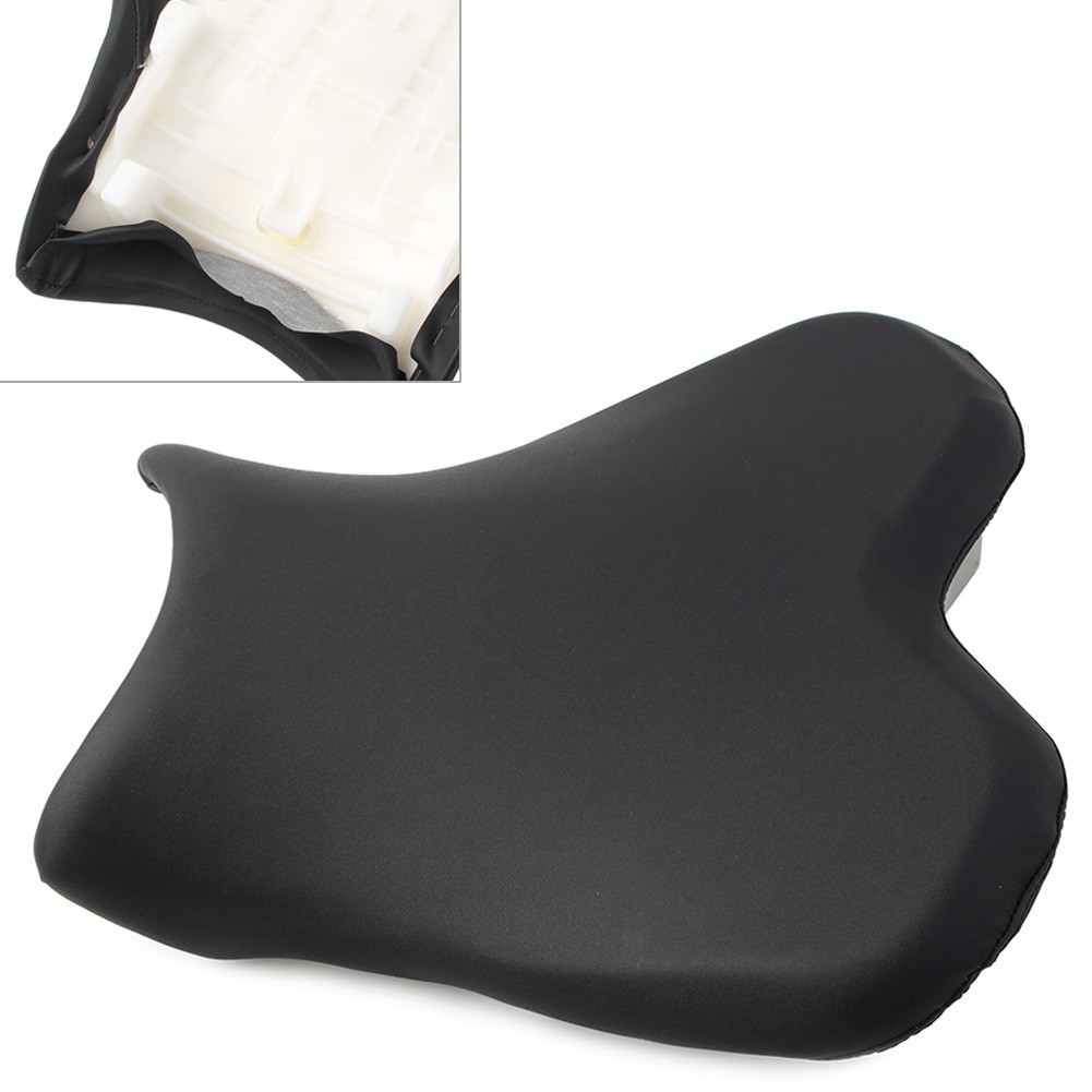 Leather Front Driver Rider Seat Pad Fit For Yamaha YZF R1 YZF-R1 2015-2023 Black