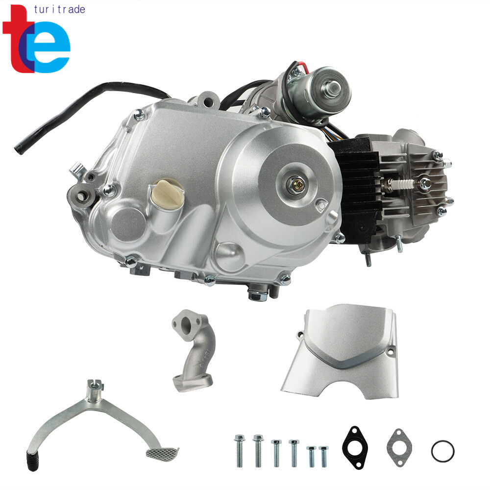 125cc 4 Stroke ATV Engine Motor 3-Speed Semi Auto w/Reverse For ATV Quad Go Kart