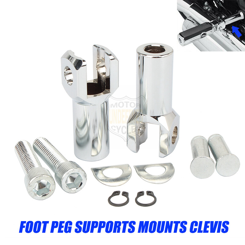 2.25″ Passenger Foot Peg Support Mount Clevis Kit Fit For Harley Softail 2000-06