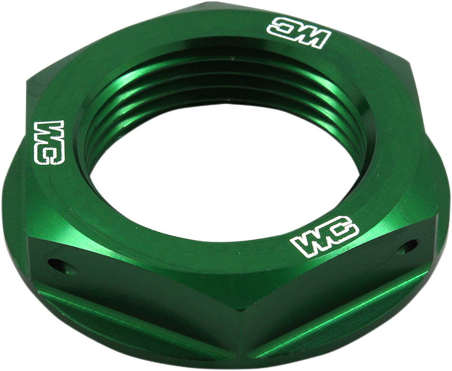 Works Connection Steering Stem Nut Green Anodized 6061-T6 Aluminum