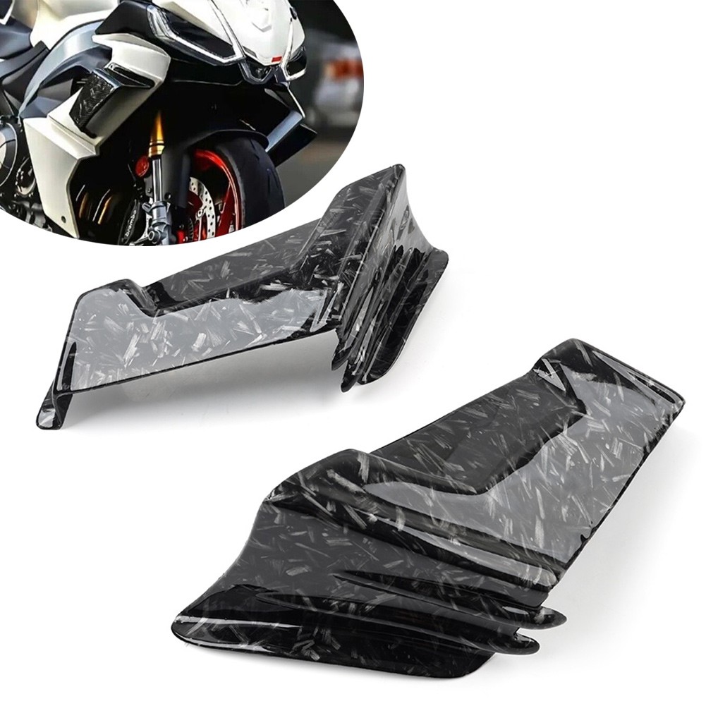 Side Spoiler Fixed Wind Winglets Aerodynamic Forged Pattern For Aprilia RS660