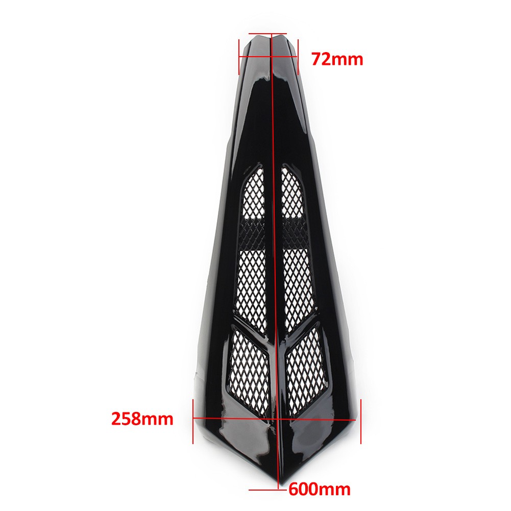 1* Black Stretched Tall Chin Spoiler Scoop For Harley Street Road Glide 14-22