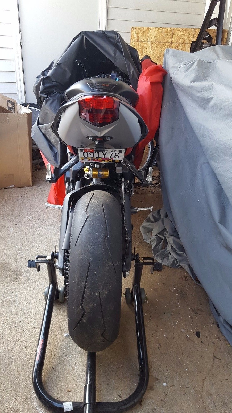 Fender Eliminator Tail Front Facing Black KAWASAKI ZX6R ZX-6R 2019 – 2025