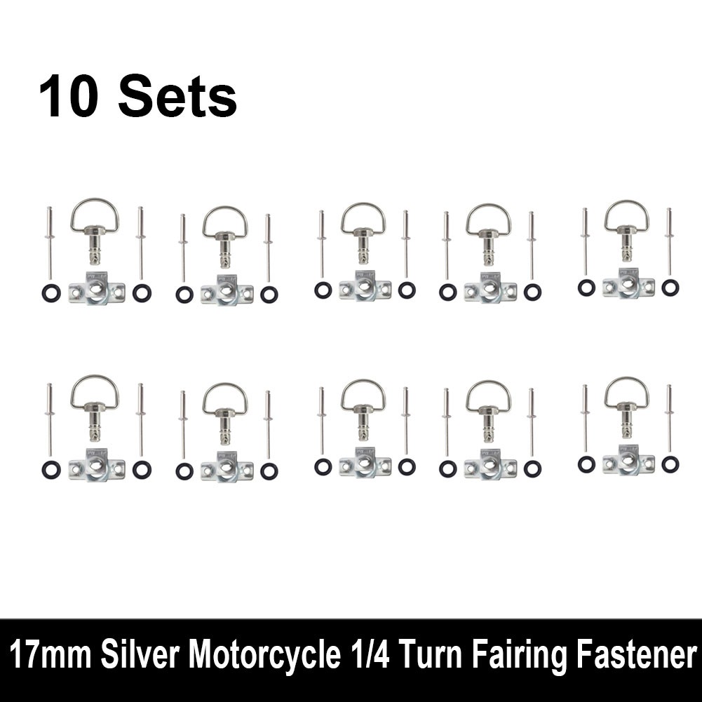 Motorcycle Racing Fasteners Quick Release D-Ring 1/4 Turn Race Fairing Rivet