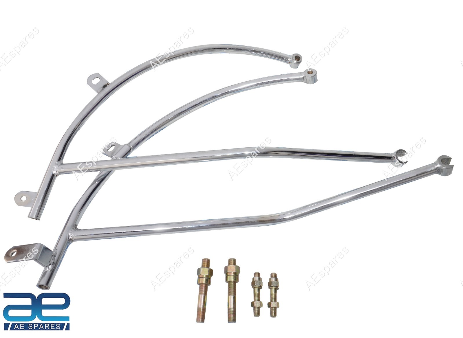 Rear Mudguard Carrier LH+RH Chrome Plated Accustomed For Royal Enfield 500cc