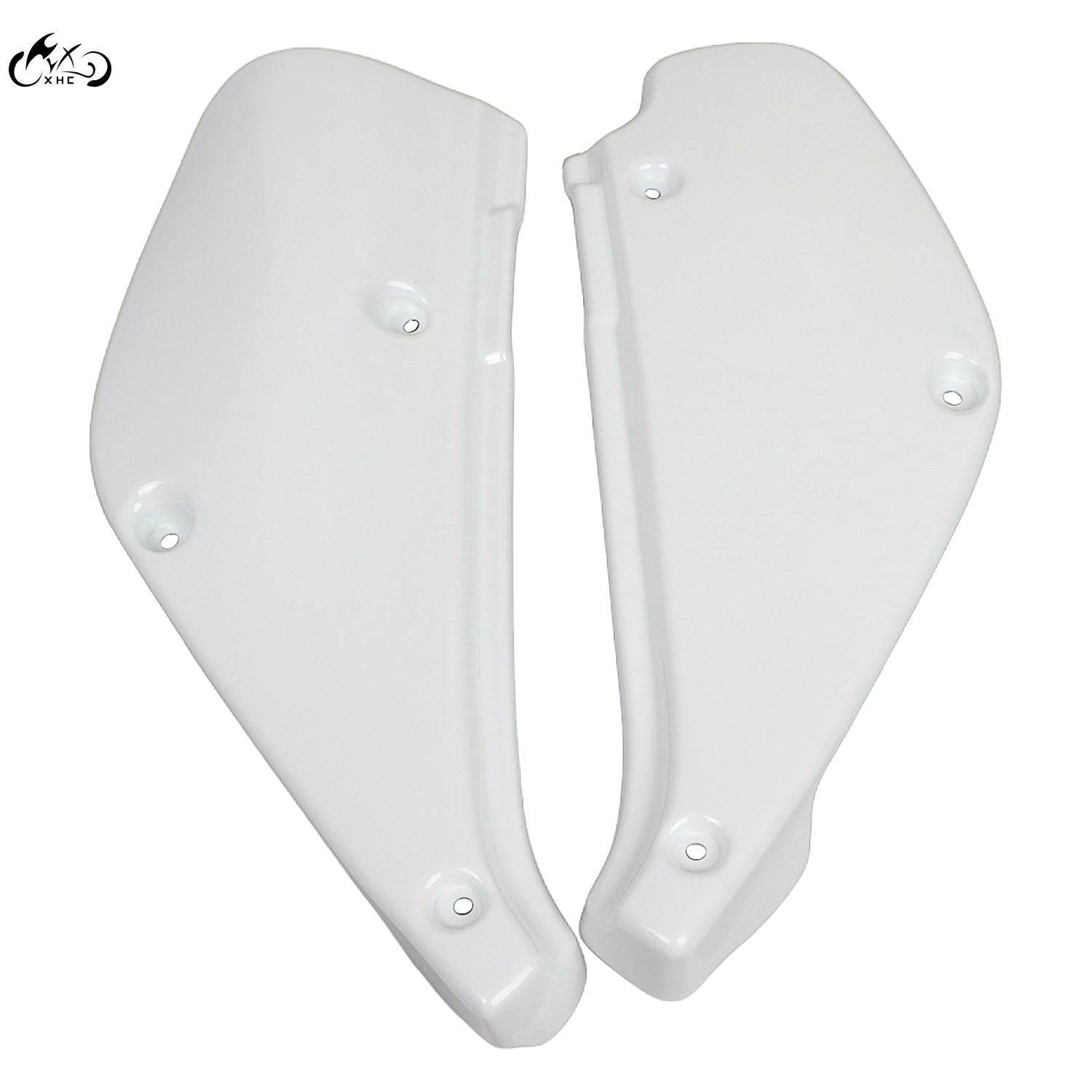 White Left & Right Side Panel Plates Covers Kit For Honda XR80R XR100R 1988-2000