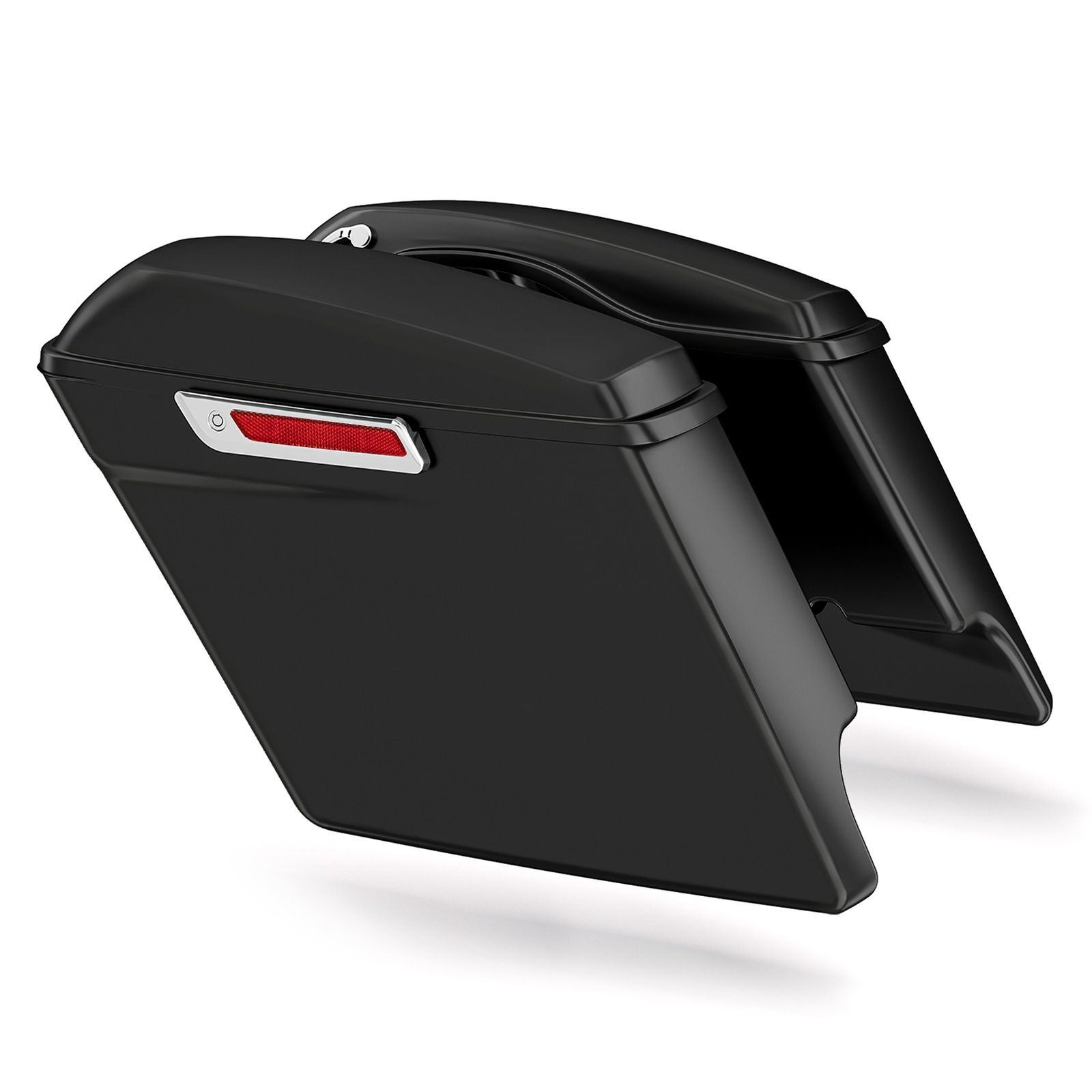 Matt Black 5″ Stretched Hard Saddlebag Fit For Harley Davidson Touring 1993-2013