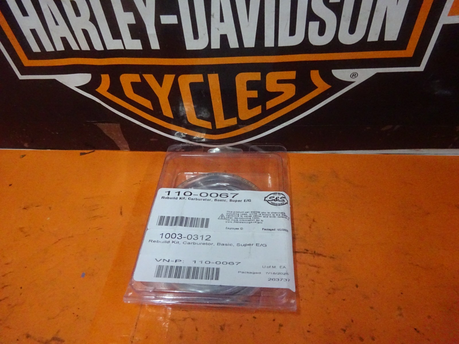 REAL S&S SUPER E/G SHORTY BASIC Carburetor REBUILD KIT For Harley BT XLs Customs