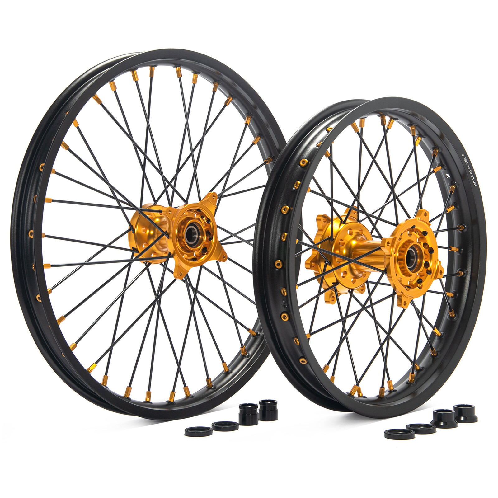 For Suzuki RMZ 21″/18″ CNC Machined Wheels Rim Hub Set RMZ250 07-24 RMZ450 05-24