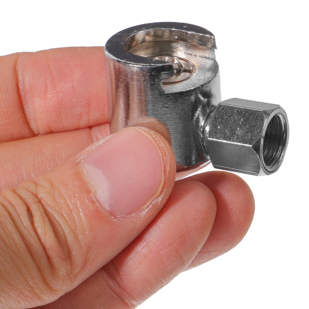 Grease Coupler Button Head Gun Brass Straight Hydraulic Fitting Flat Nipple