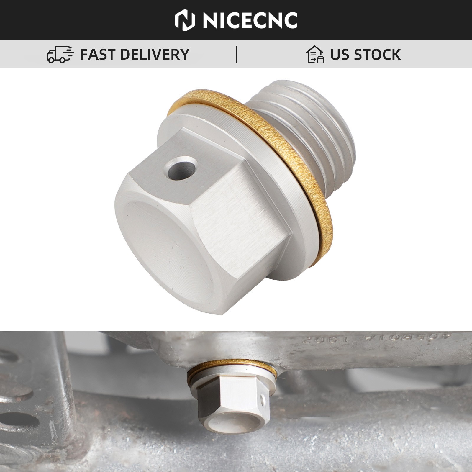 Magnetic Oil Drain Plug Bolt M12x1.25 For Suzuki LT-Z LTZ 250 400 400Z LT-A450X