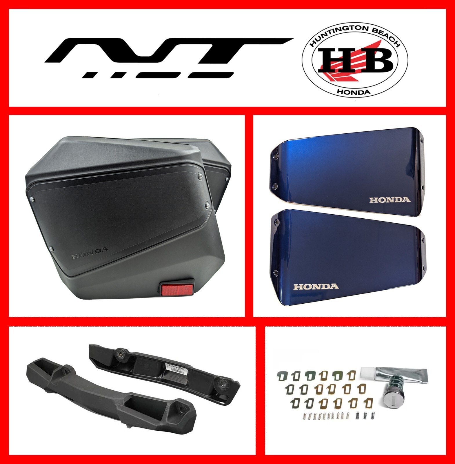 HONDA OEM PANNIERS / MOUNT KIT / KEY CYLINDERS KIT – 2025 NT1100 08L70-MLF-A80