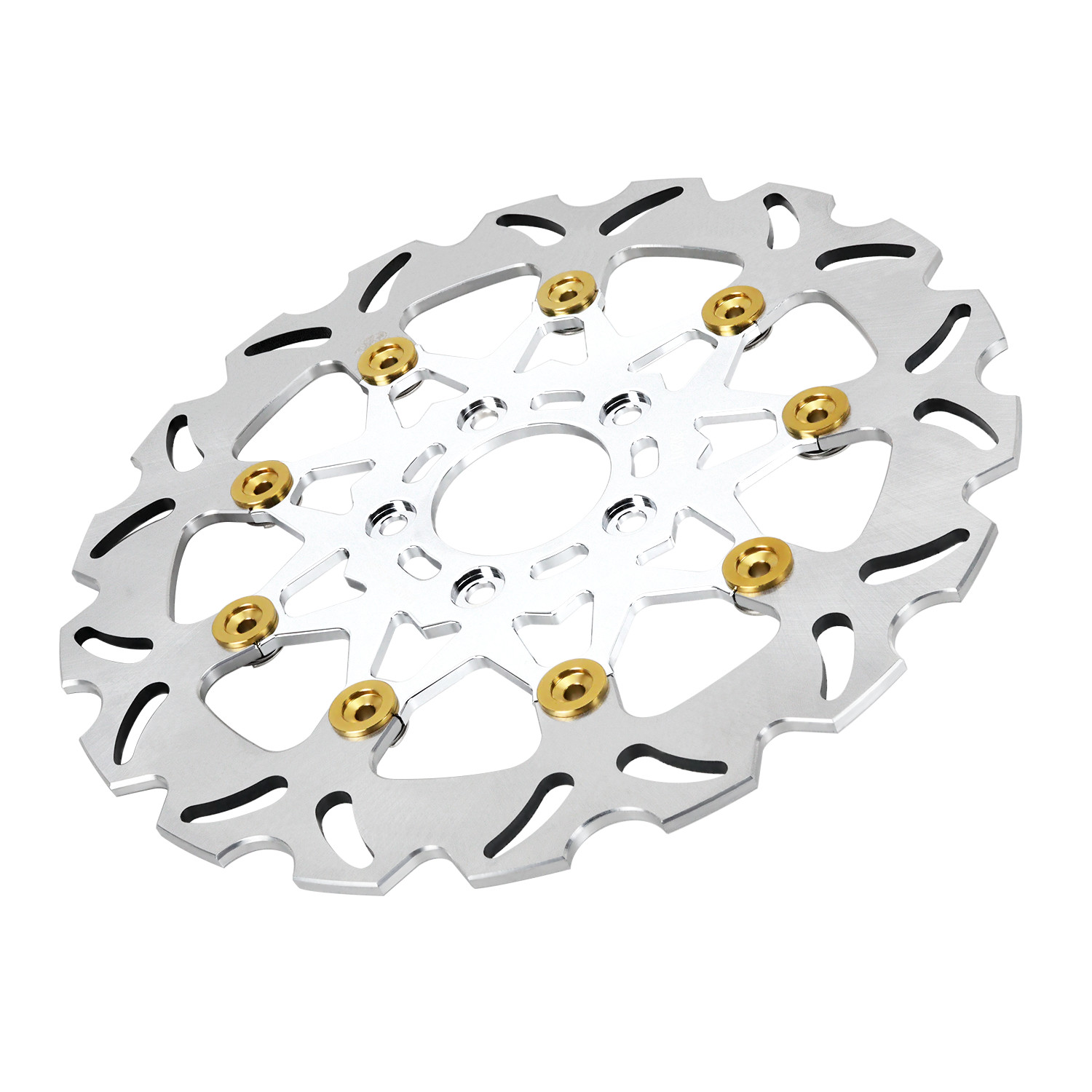 11.8″ Real Floating Front Brake Rotor Chrome for Harley 06-17 Dyna 14-later XL