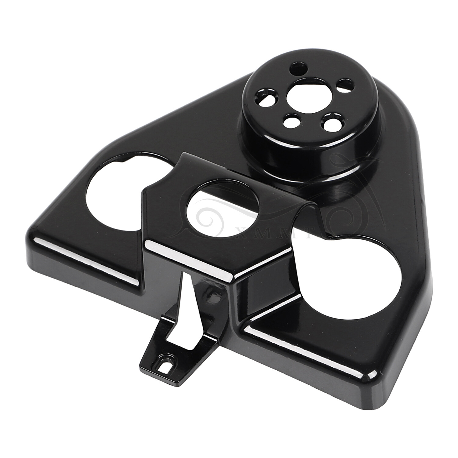 Black Zinc Alloy Handlebar Riser Cover Fit For Harley Road King Shrine SE FLHR