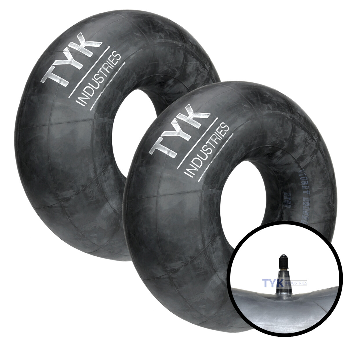 Two 9.50-16.5, 10-16.5 Skid Steer Backhoe Inner Tubes TR15 Valve Radial or Bias