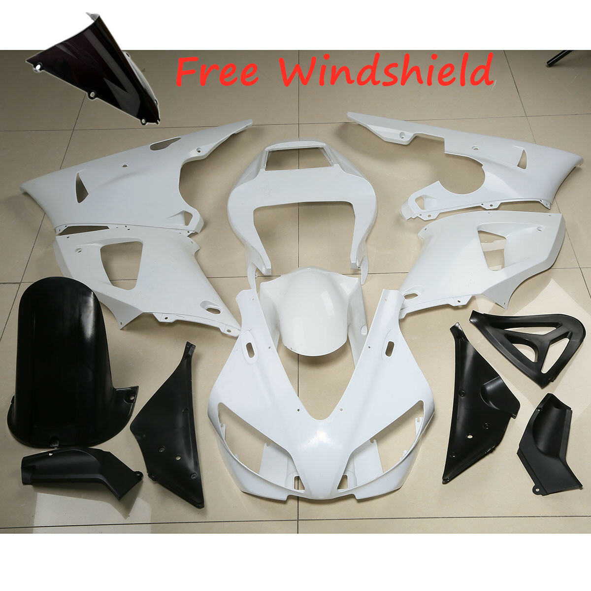 Unpainted ABS Fairings Bodywork Fit For Yamaha YZF R1 YZF-R1 1998-1999 1998 1999