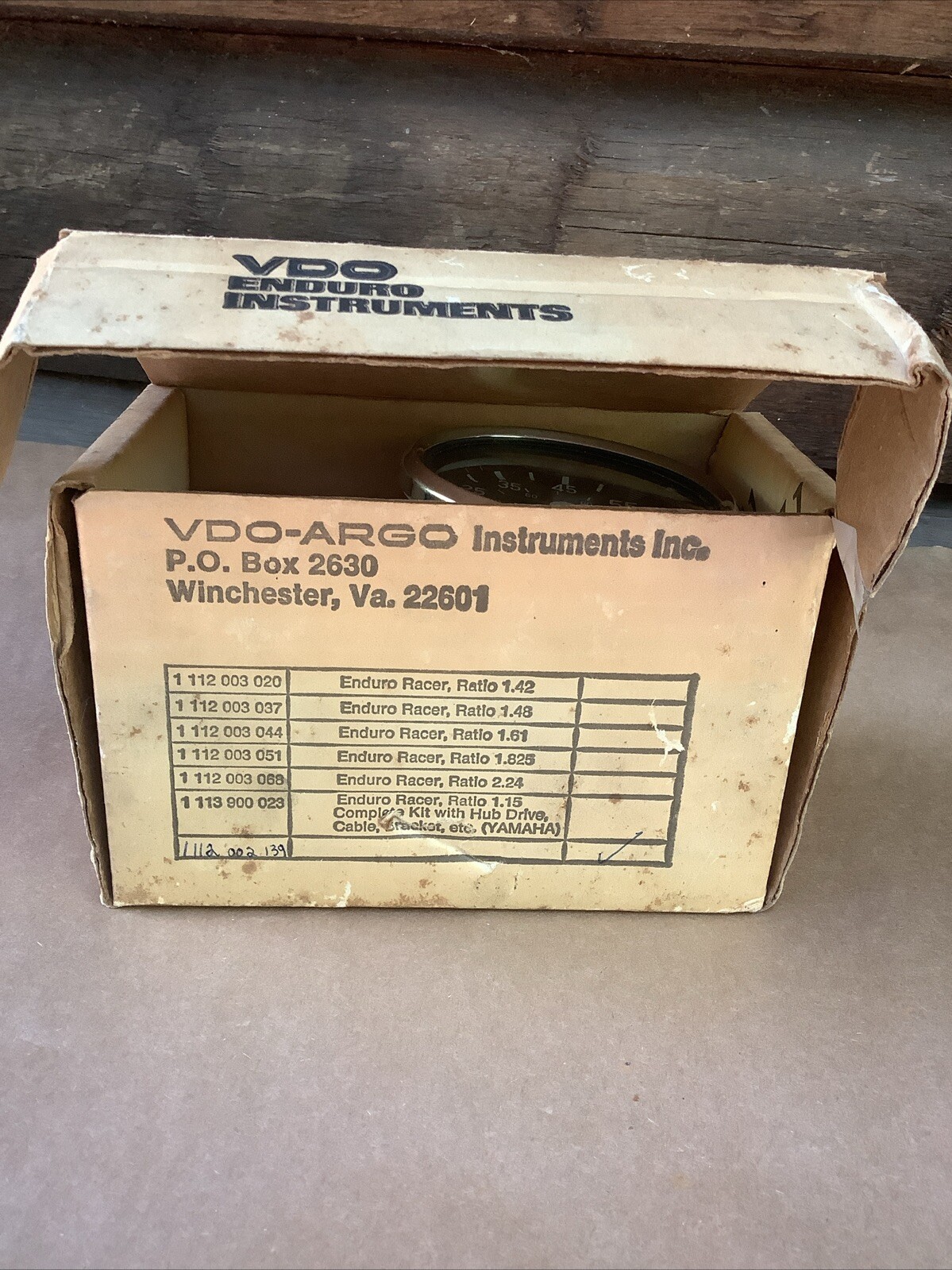 VDO OEM Enduro 85MPH Speedometer Gauge (km/h / mph) 20/160/8 W 1.55 – NEW OLD!!