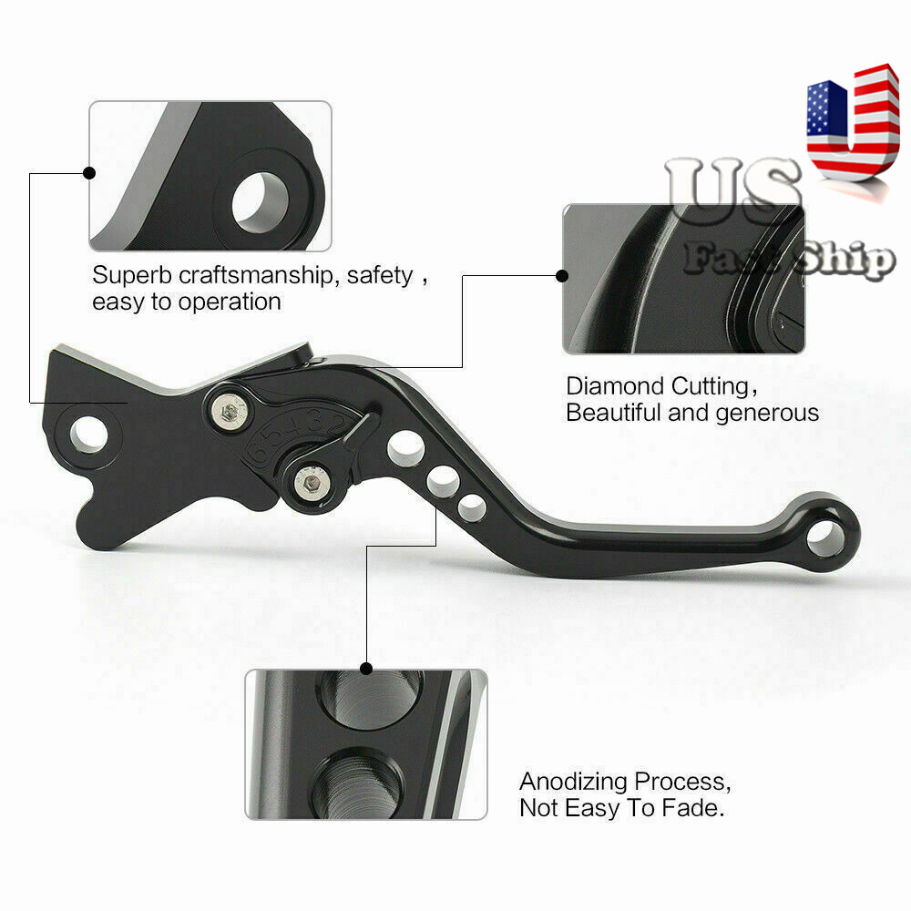 CNC Black Short Brake Clutch Levers Hand Fit BMW F650GS 2000-2007 2006 2005 2004