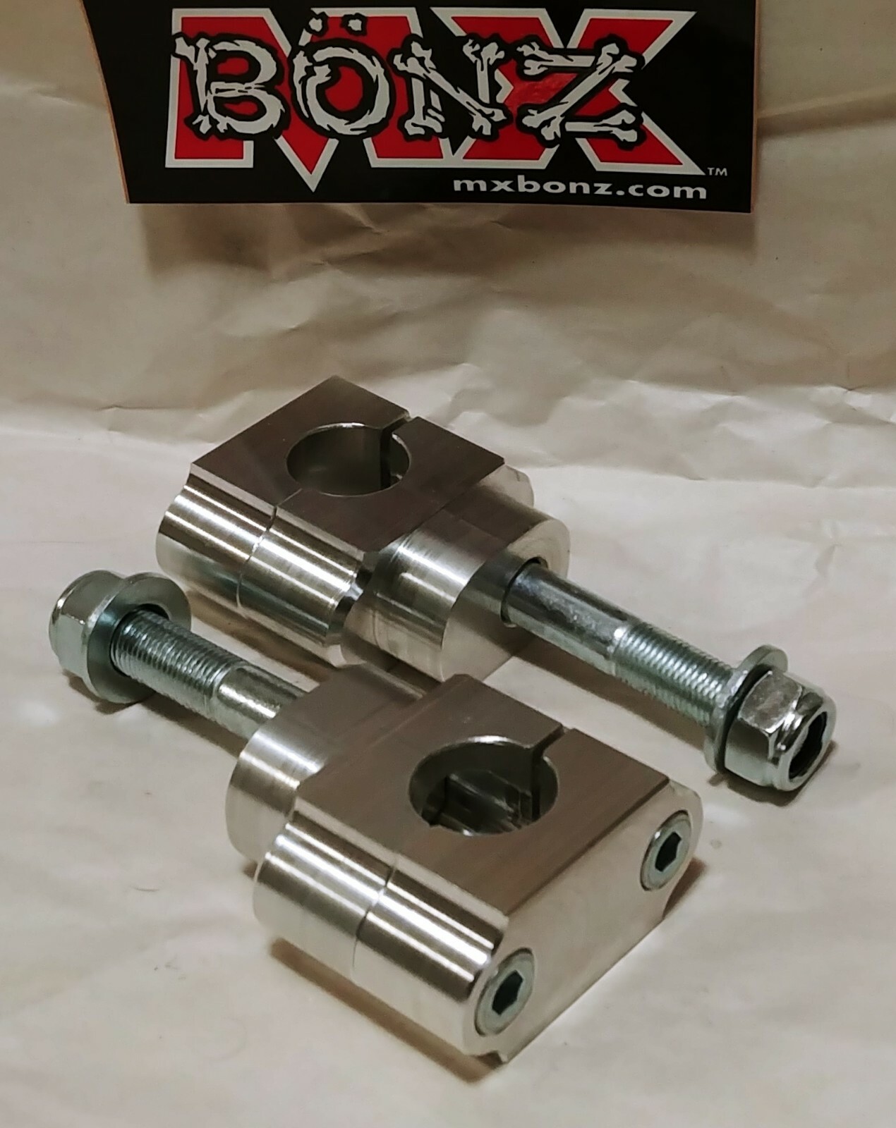 MX BONZ BAR MOUNTS SUZUKI RM250 2002-2008 RM 250 HANDLEBAR CLAMPS 7/8″ 22mm BAR