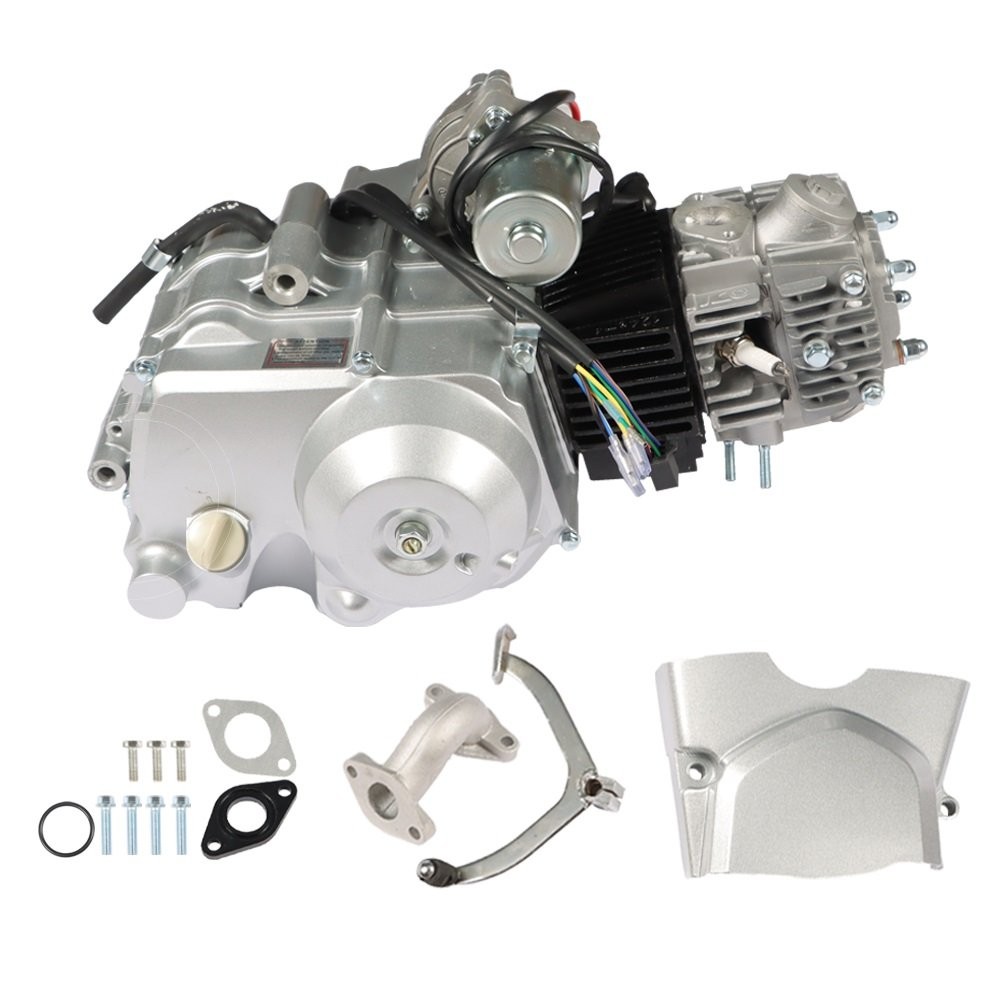 125cc 4 Stroke ATV Engine Motor 3-Speed Semi Auto w/Reverse For ATV Quad Go Kart