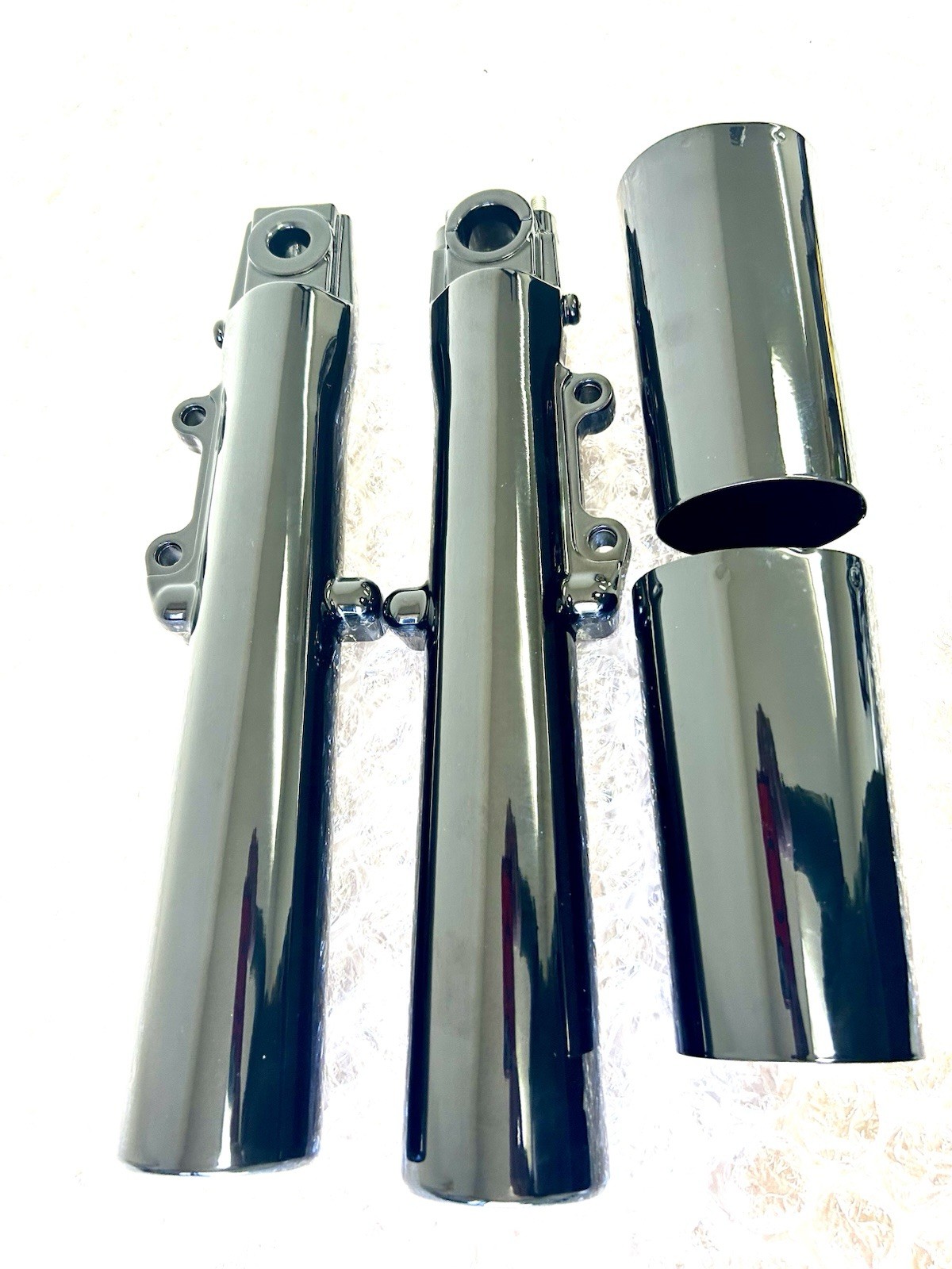 Harley TOURING Road King 2000-13 CUSTOM Black Gloss Fork Legs SLIDER Oem COVERS