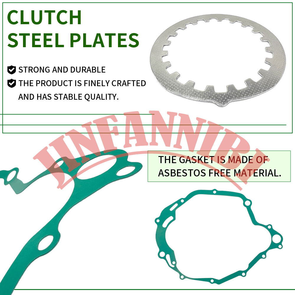 Clutch Friction Plates Springs Gasket for Yamaha Trailway 200 TW200 1987-2021