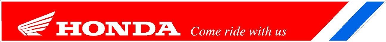 #996 (1) 6″ Honda Decal Vintage Come Ride with US Decal Sticker LAMINATED