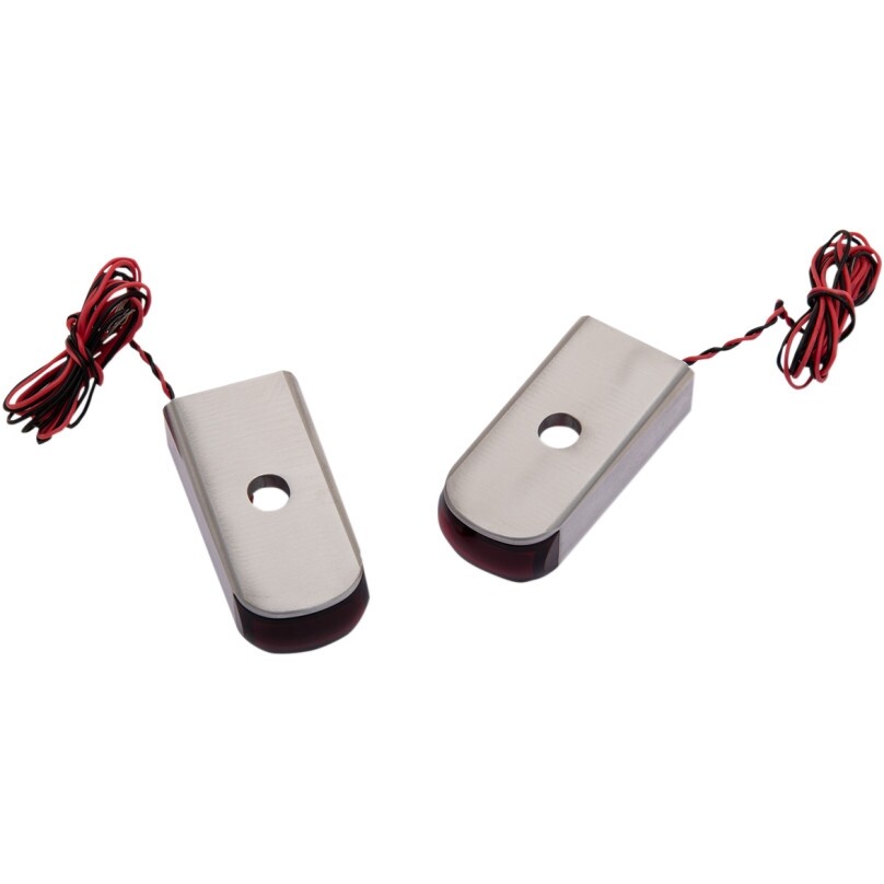Alloy Art SSL-BR-2C Aluminum Smoke Red LED Marker Light 18-19 H-D Softail FLHC