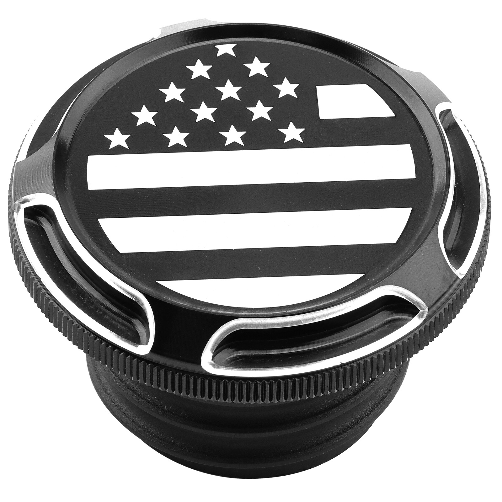 Black Skull Fuel Gas Tank Oil Cap Cover For Harley Sportster XL 883 Dyna Softail