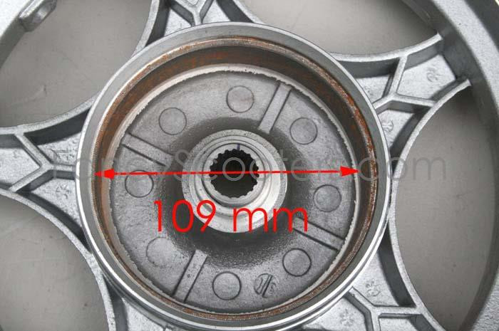 Alluminum 10″ Rear Rim 2.50 x 10 for 150cc TPGS-811 Gas Scooter DOT PART12M037