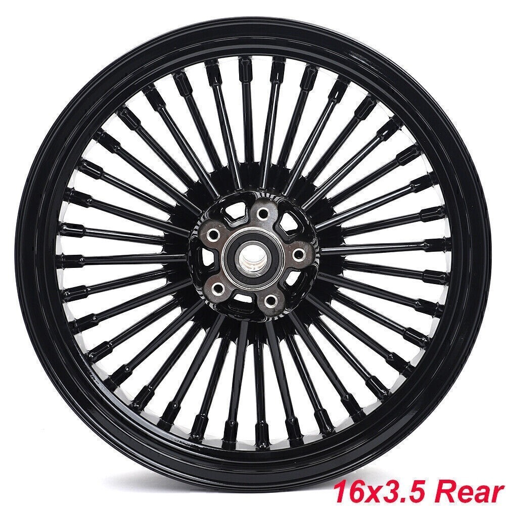 16X3.5 Fat Spoke Wheels Rims For Harley Sportster X48 Forty Eight Softail FLSTF