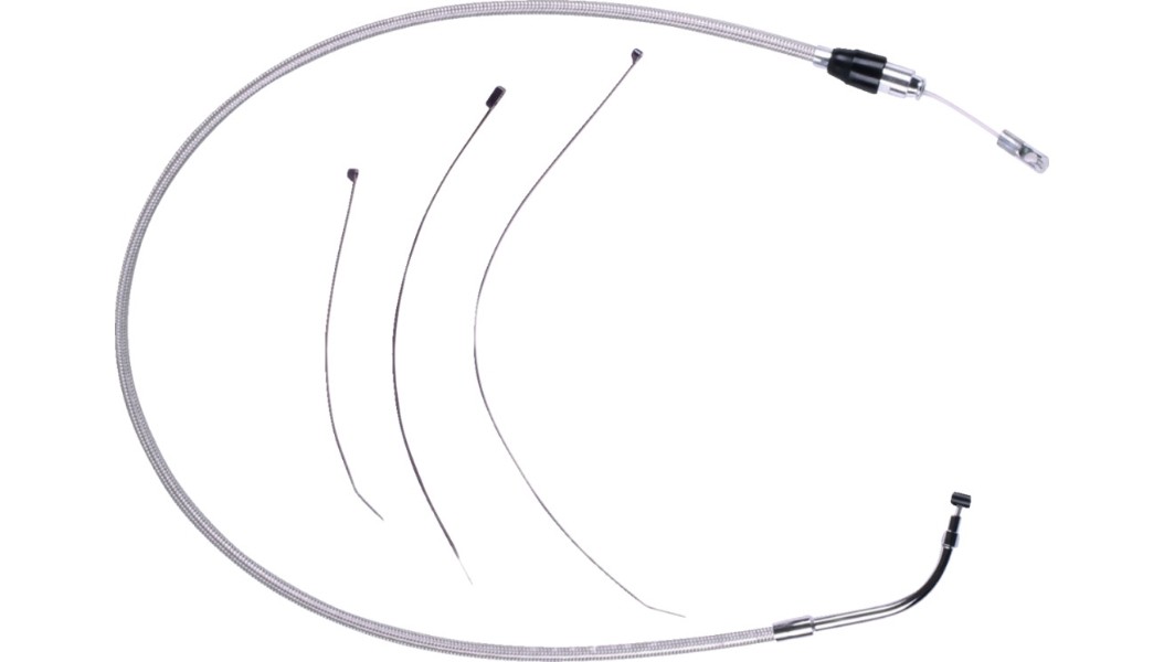 Magnum 523902HE Alternate Length Polished Stainless Quick Connect Braided Upp…