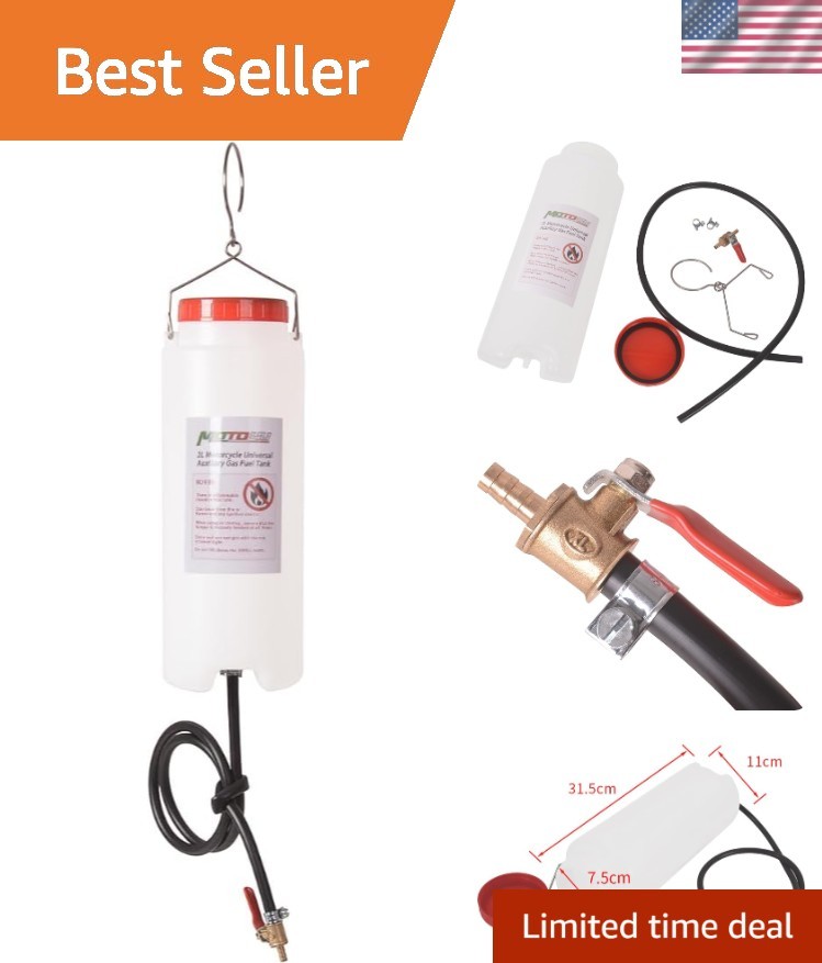 Auxiliary Gas Fuel Tank Motorcycle Gas Tank Repair Tool Kit Gas Container Aux…