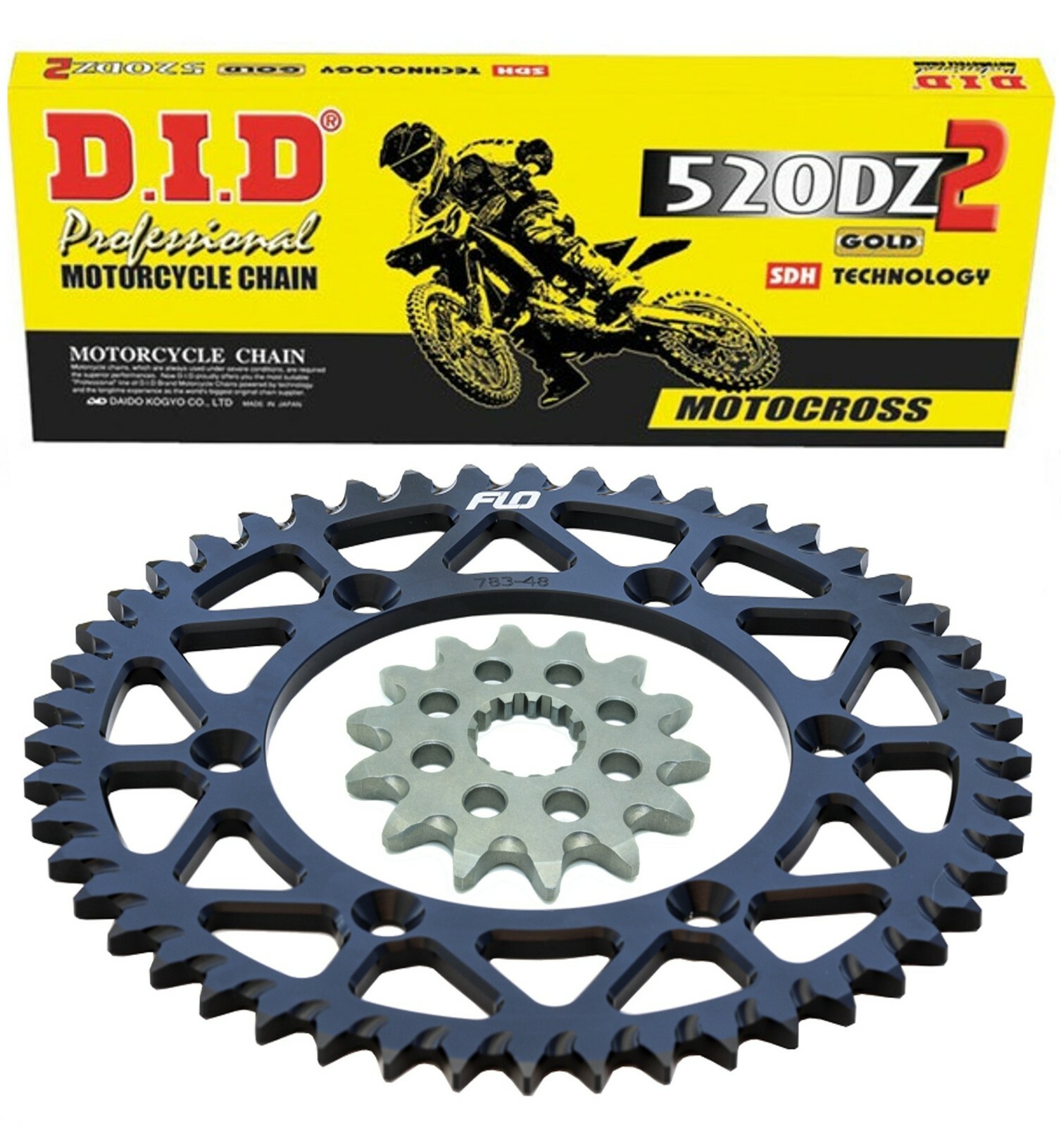 KTM Chain and Sprocket SXF 125 250 300 350 450 530 48T / 14T Gold D.I.D.