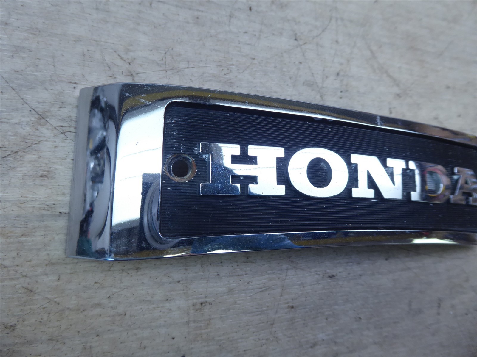 1980 Honda CB750 Custom H21183) front fork trim emblem cover