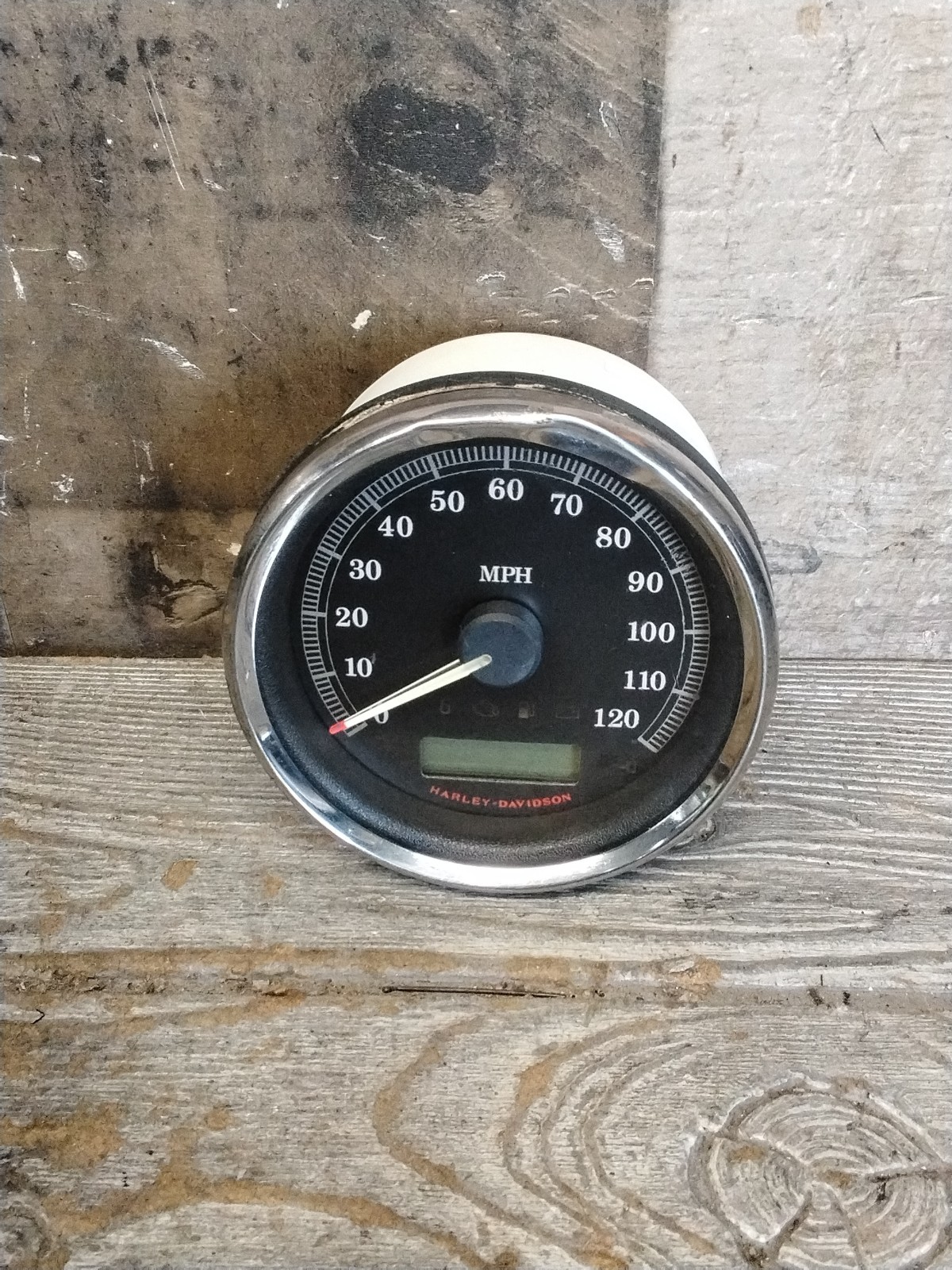 Harley 2009 Xl883 Sportster Speedometer Unknown Miles Chrome Trim Damage Rt-711