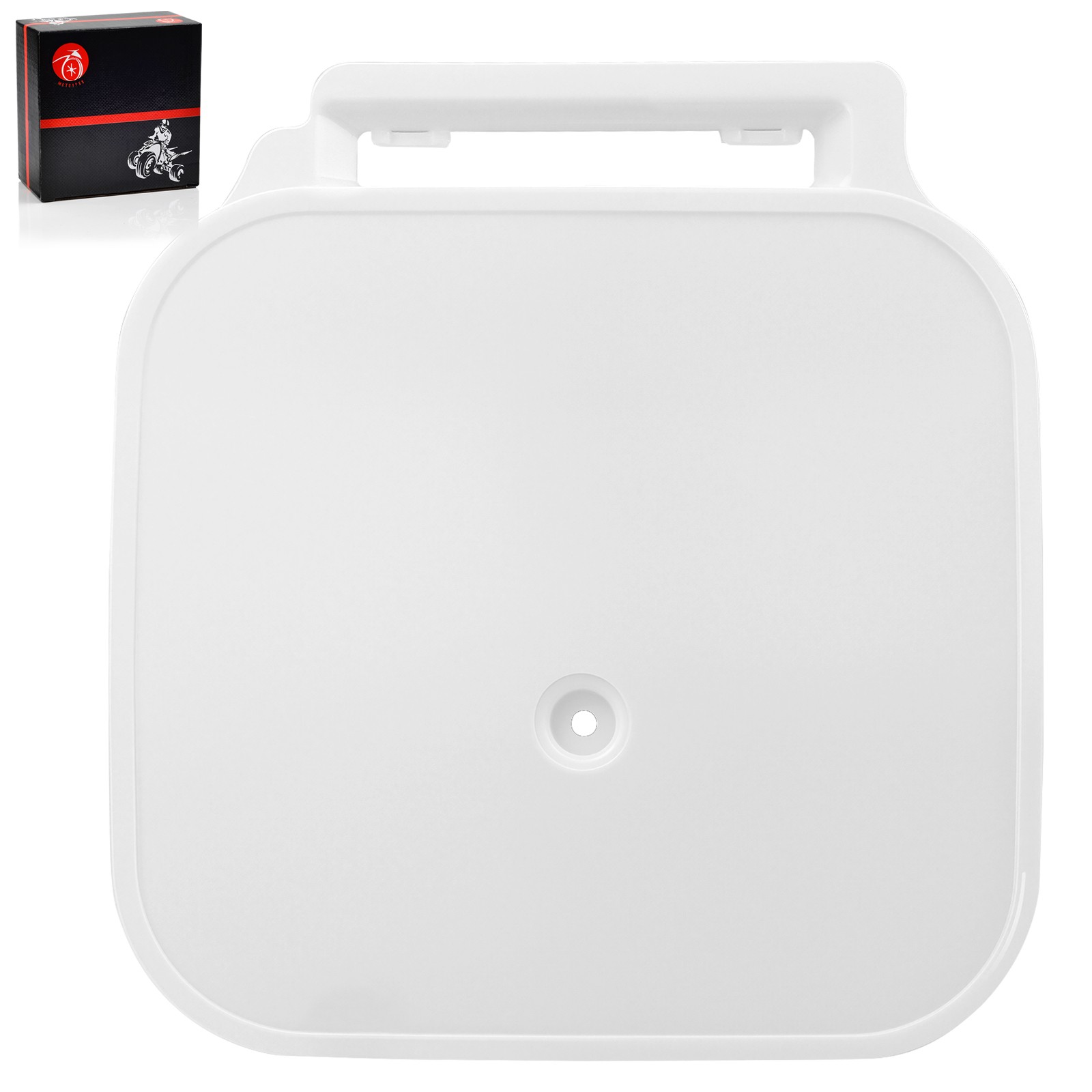 WHITE PLASTIC FRONT NUMBER PLATE FOR HONDA Z50R 1988-1999 | # 61136-GW8-670ZA