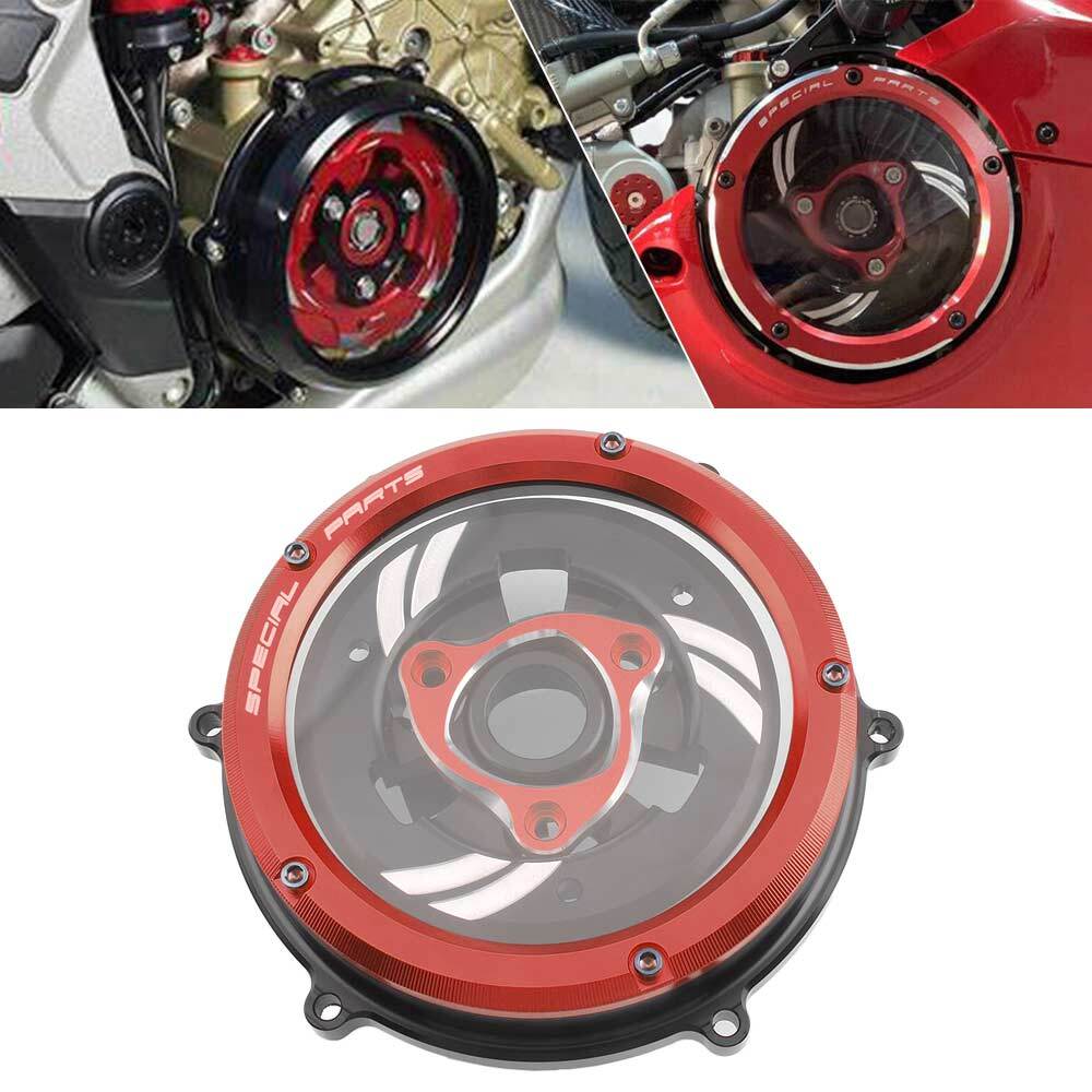 CNC Racing Clear Clutch Cover & Spring Retainer Kit For Ducati Multistrada V4 S
