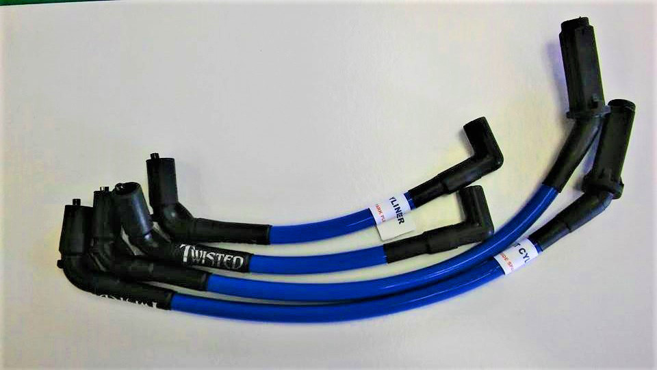 TWISTED 12mm SPARK PLUG WIRES HARLEY M8 SOFTAIL HERITAGE DELUXE SLIM FLS 18-21