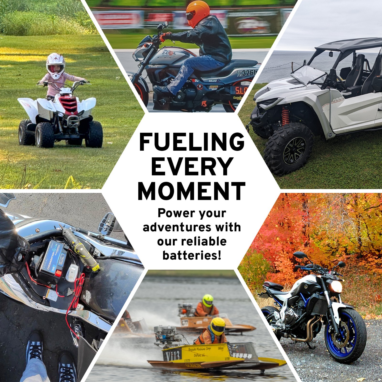 YT7B-BS High Performance – Maintenance Free – Sealed AGM Motorcycle Battery