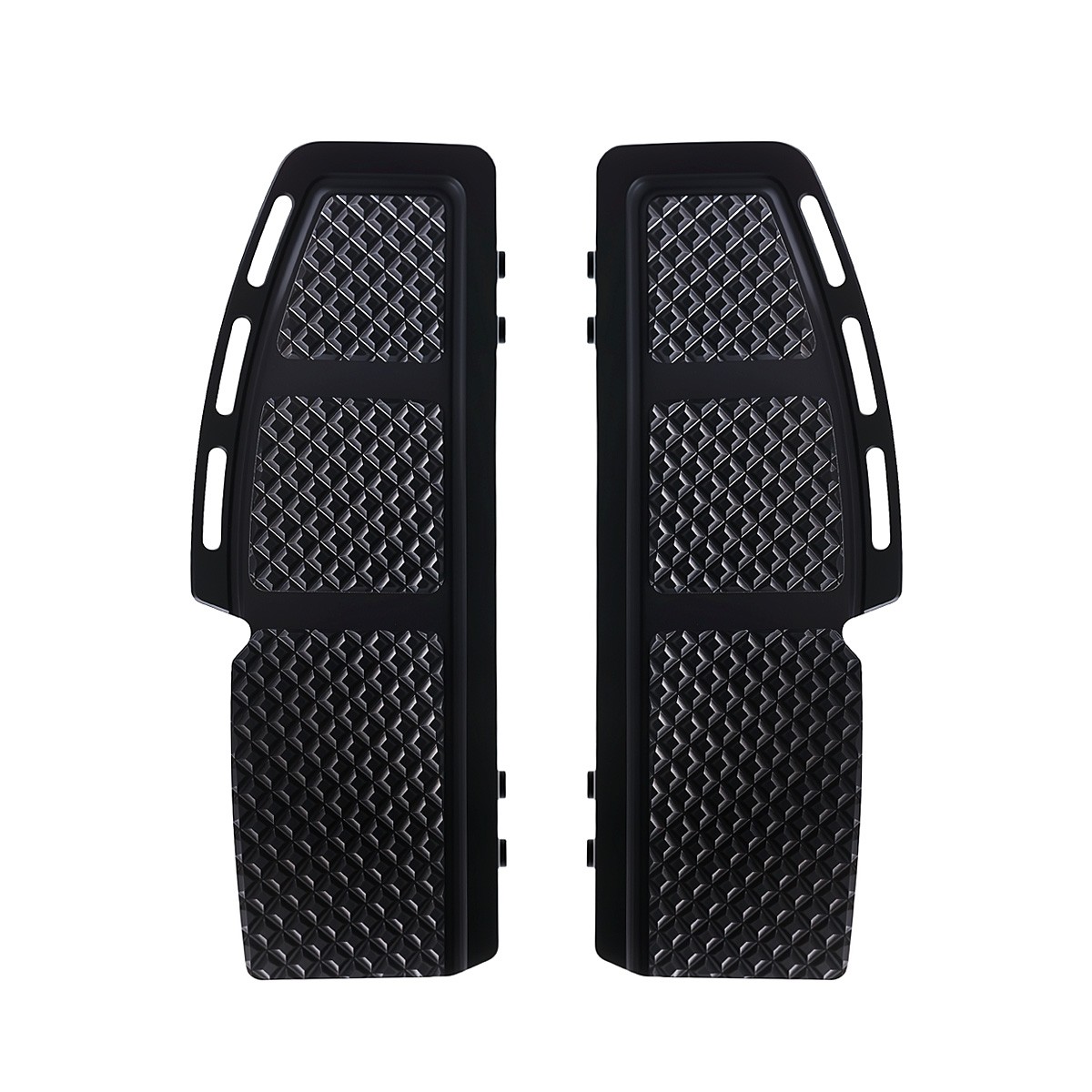 Black Diamond Cut Rider Floorboards For Harley Touring Road King FLHR FLHX FLTRX