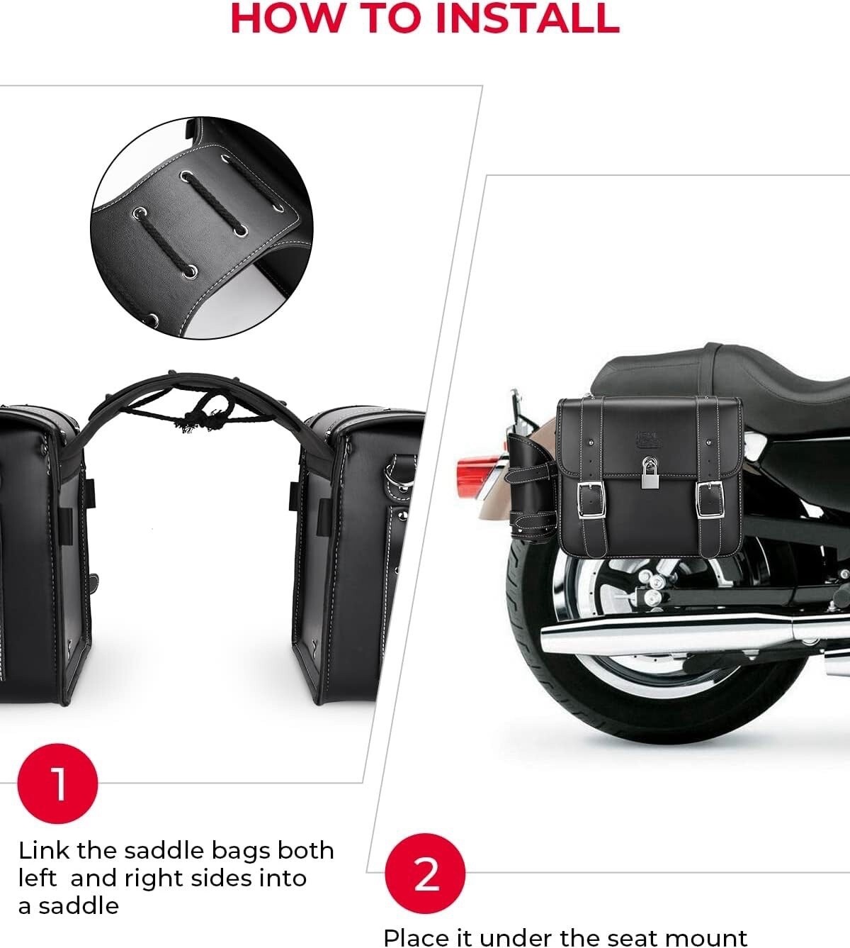 Suzuki Blvd C50 C90 Motorcycle Saddlebags Side Saddle Bags Cup Holder Panniers