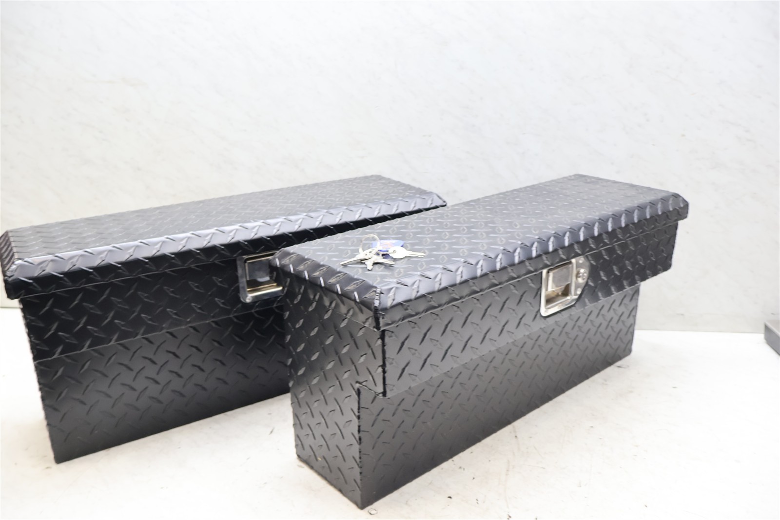 Yamaha Rhino Diamond Plate Tool Box Containers W/ Keys & Mounting Hardware