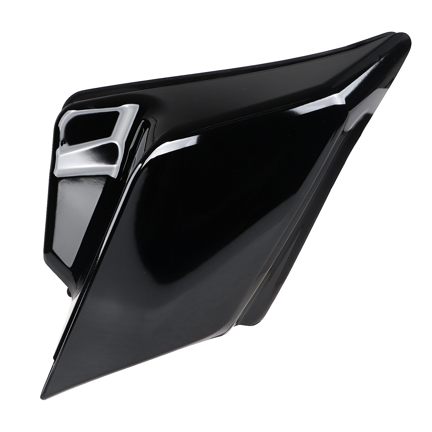 Black Stretched Side Covers For Harley 97-07 Electra Glide Road King FLHR FLHX