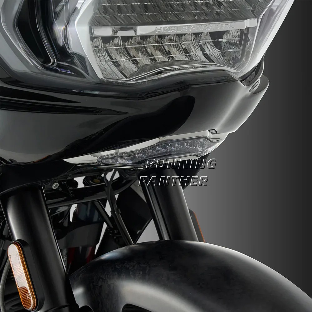 LED Front Lower Fairing Turn Signal Lights For CVO Road Glide FLTRXSE 2023-2025