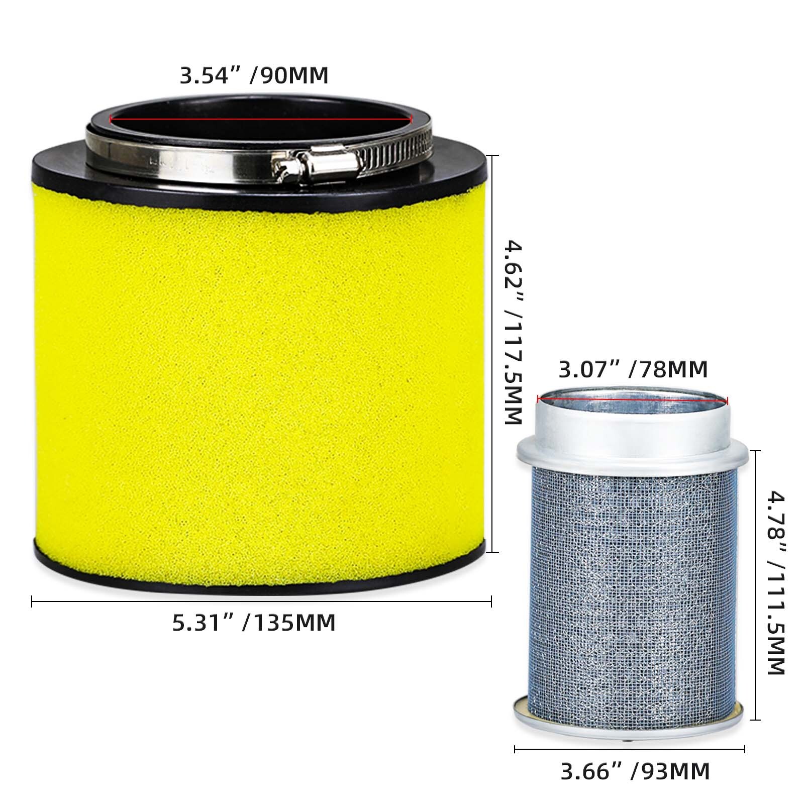 AIR Filter & AIR CLEANER BODY For Honda TRX400EX TRX400X 1999-2014 17211-HN1-000