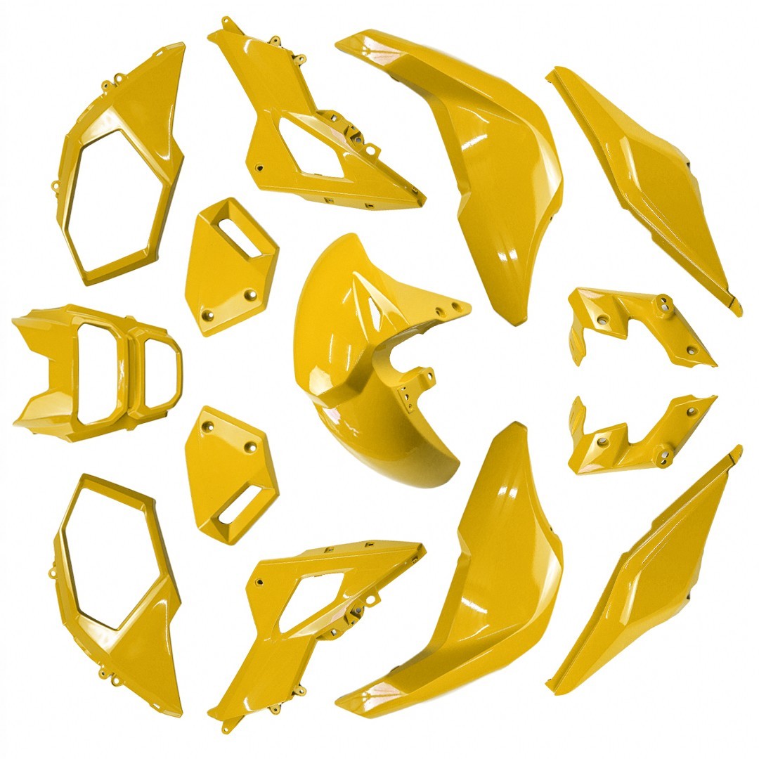 YELLOW FULL FAIRING SET READY TO INSTALL FOR HONDA GROM MSX SF 125 2016-20