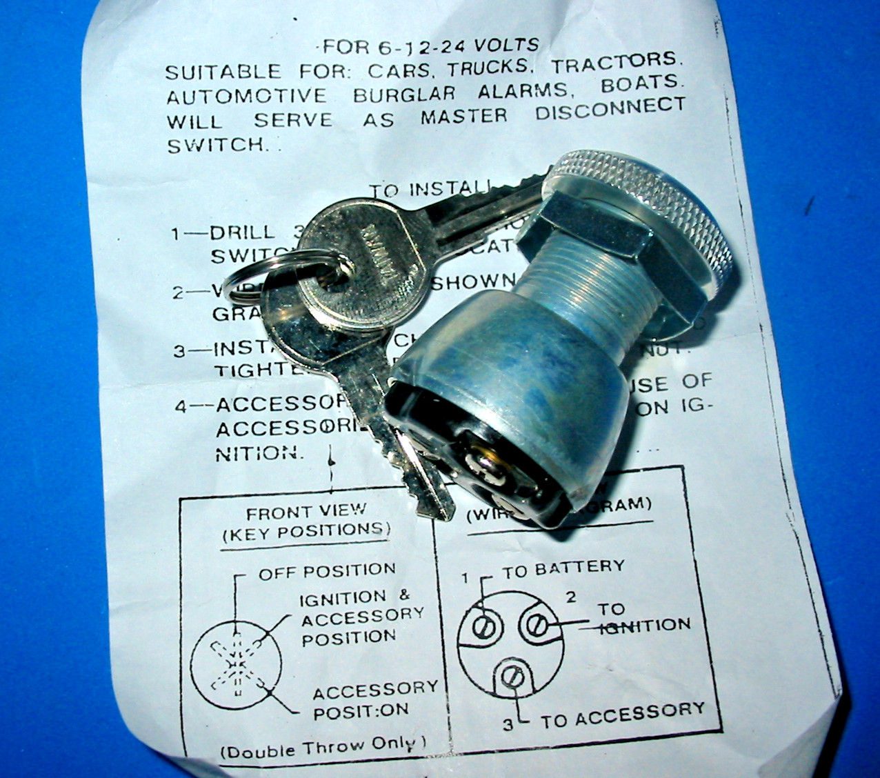 EMGO Universal Ignition switch car, trailer, agricultural, chopper 21-5210